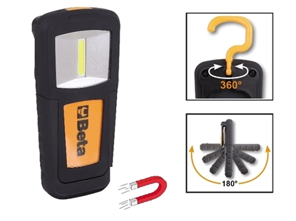 Afbeeldingen van BETA oplaadbare inspectielamp led 1838COB PROMO