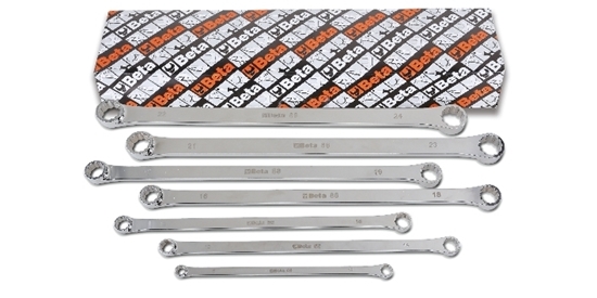 Afbeelding van BETA set platte ringsleutels extra lang 88/S7
