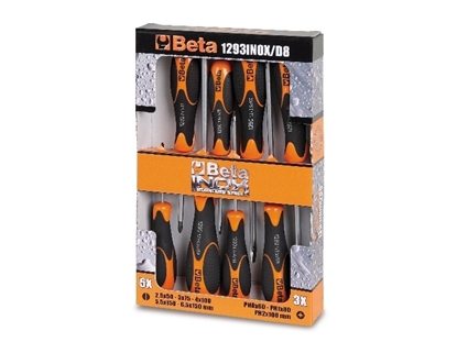 Afbeeldingen van BETA set schroevendraaiers INOX 1293/D8 PROMO