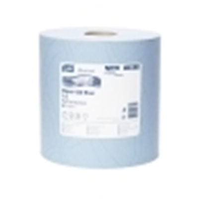 Afbeeldingen van Poetsrol TORK 420 blauw 2-L, 1500 vel, blauw