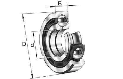 Afbeeldingen van FAG vierpuntlager QJ215.TVP (75x130x25)