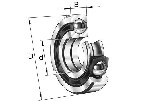 Afbeelding van FAG vierpuntlager QJ215.TVP (75x130x25)