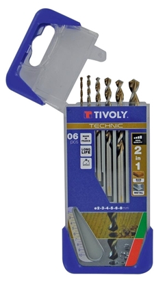 Afbeeldingen van Set houtboren clipster 2in1