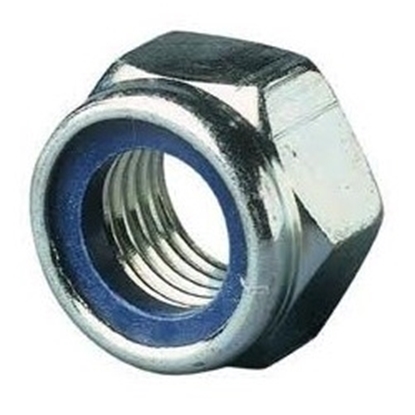 Picture of Zelfborg. 6-kantmoer+nylon ring DIN985 ELVZ M4