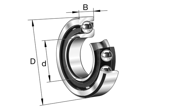 Afbeelding van FAG hoekcontactlager 3203.BD.2Z.TVH (17x40x17,5)
